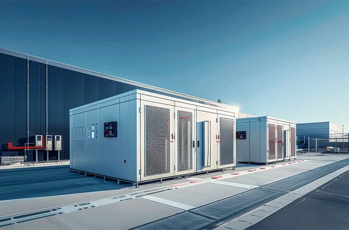 Outdoor commercial battery storage units